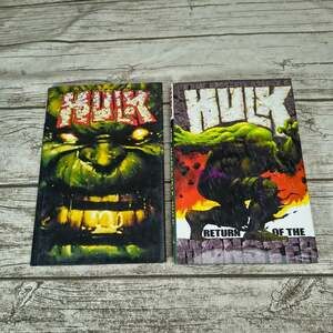 Marvel Incredible Hulk Volume 1 and 2 Hardcover Graphic Novel Comic Bruce Jones